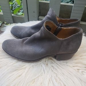 Lucky Brand Booties - Grey Suede